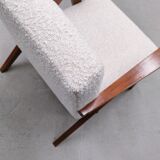 Mid Century Easy Chair Model B - 310 Var in Ivory Buckle