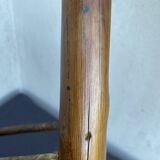 Chestnut and bamboo stool