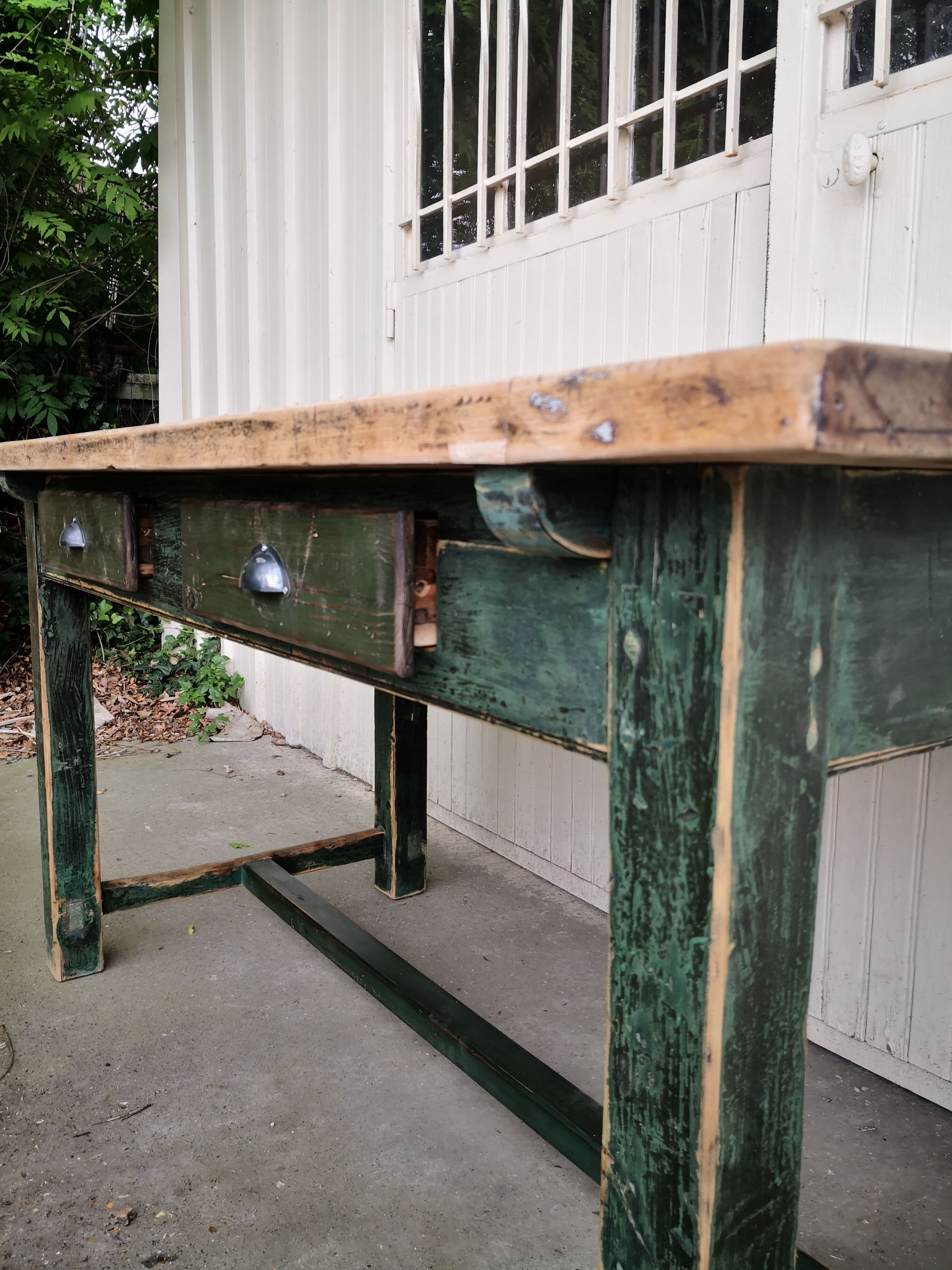 Vintage farmhouse table 1,50m, old