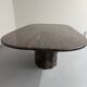 Vintage 80s Italian design marble dining table