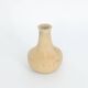 Small modern mid-century Scandinavian collection vase in sandy brown stoneware by Gunnar Borg.