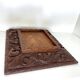 Antique handcarved frame Cedarwood 21.5 cm x 19 cm
