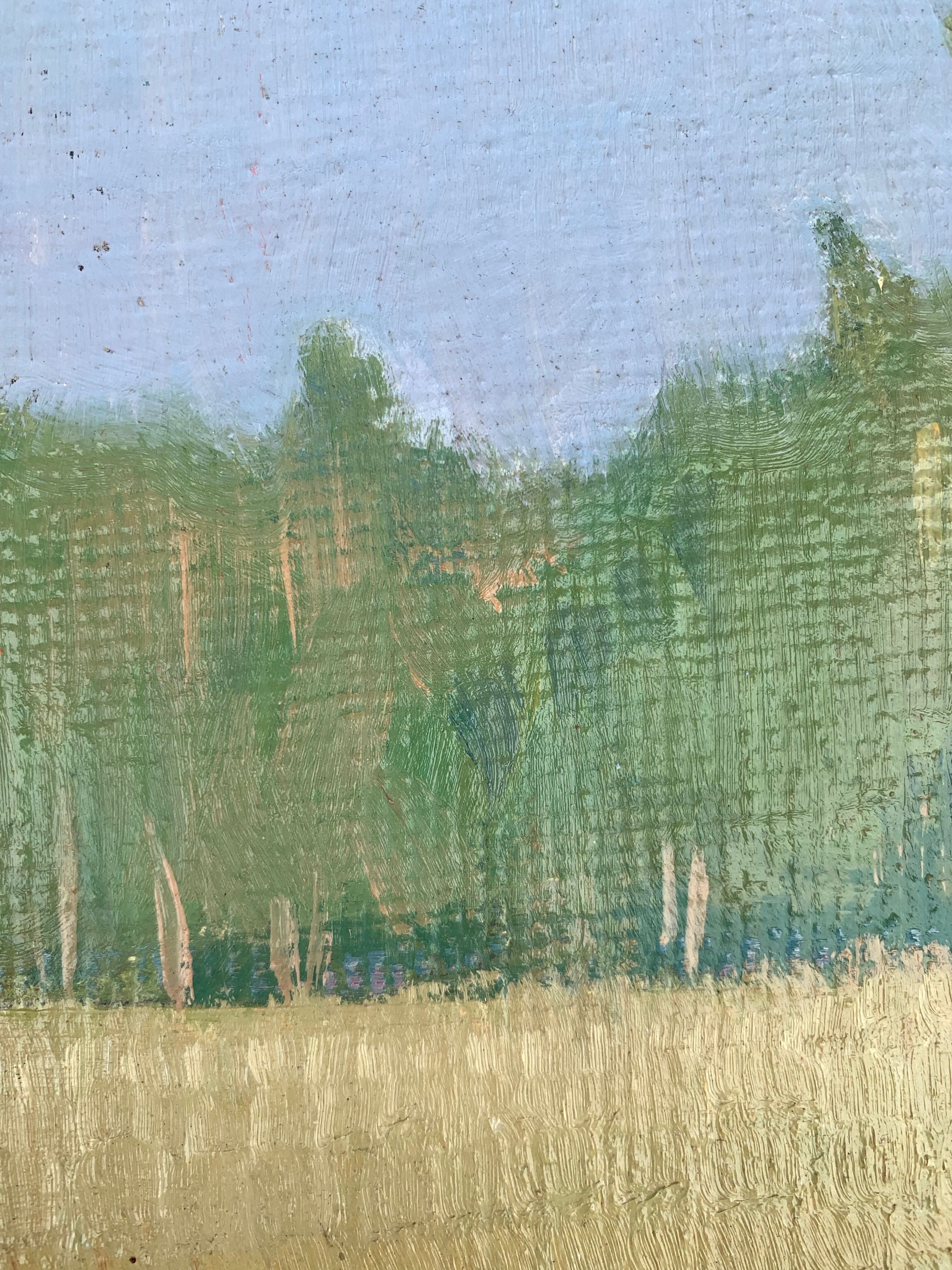 The clearing. Oil on cardboard 1920