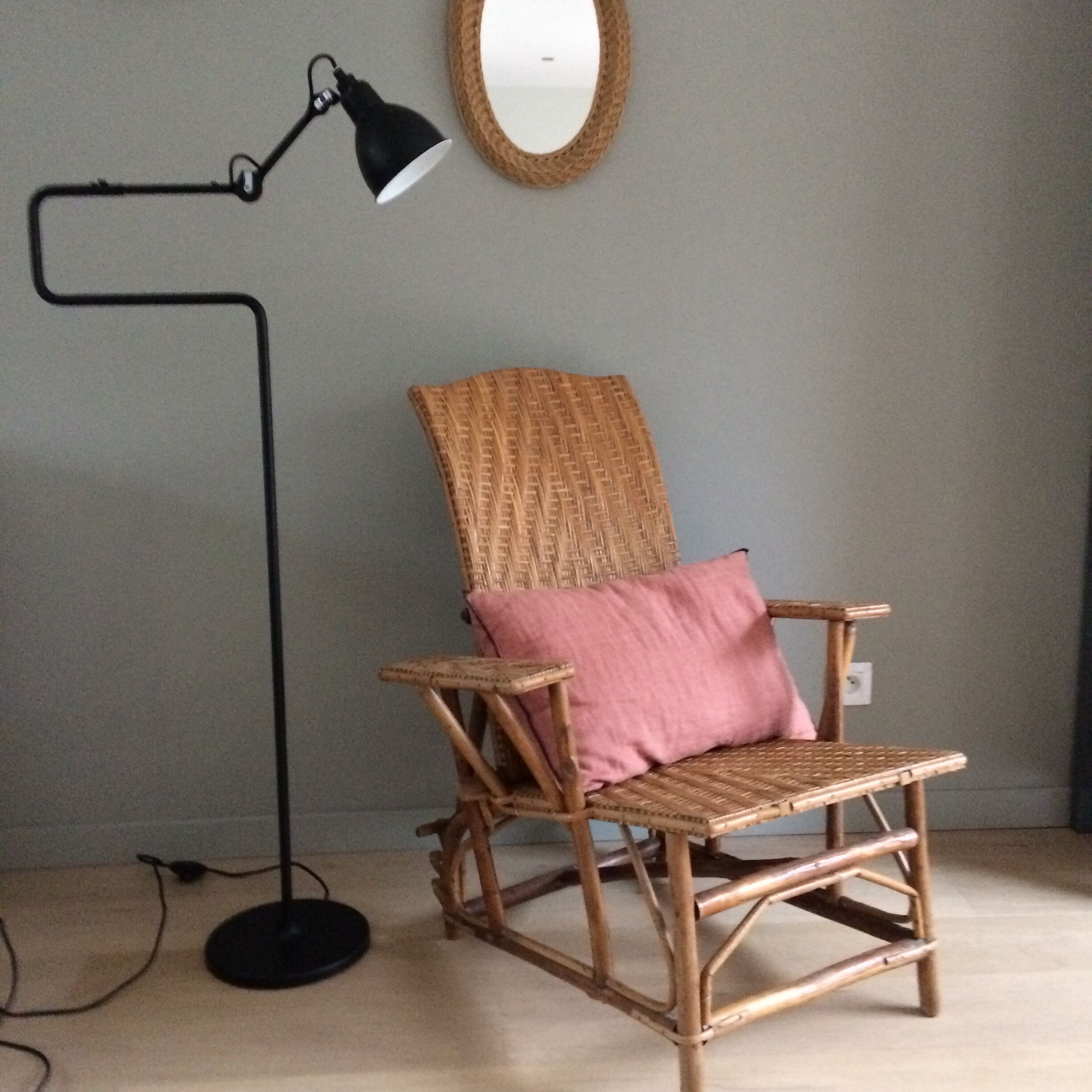 Fauteuil en rotin années 30