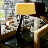 Large vintage ceramic lamp for drimmer 1970