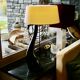 Large vintage ceramic lamp for drimmer 1970