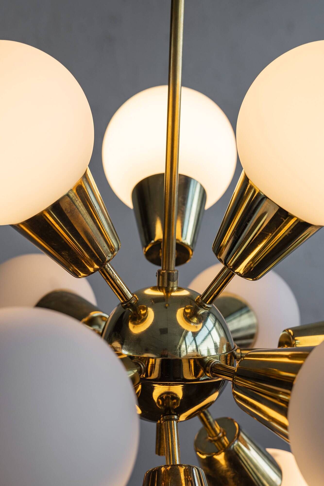 Czechoslovak Vintage Chandelier By Jaroslav Bejvl Sr. For Lustry Kamenický