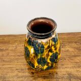 Vase Art déco en céramique vernissée signé René Nicole, 1930