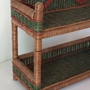 Étagère murale en osier vintage