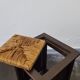 Vintage oak stools made in Worpswede Germany