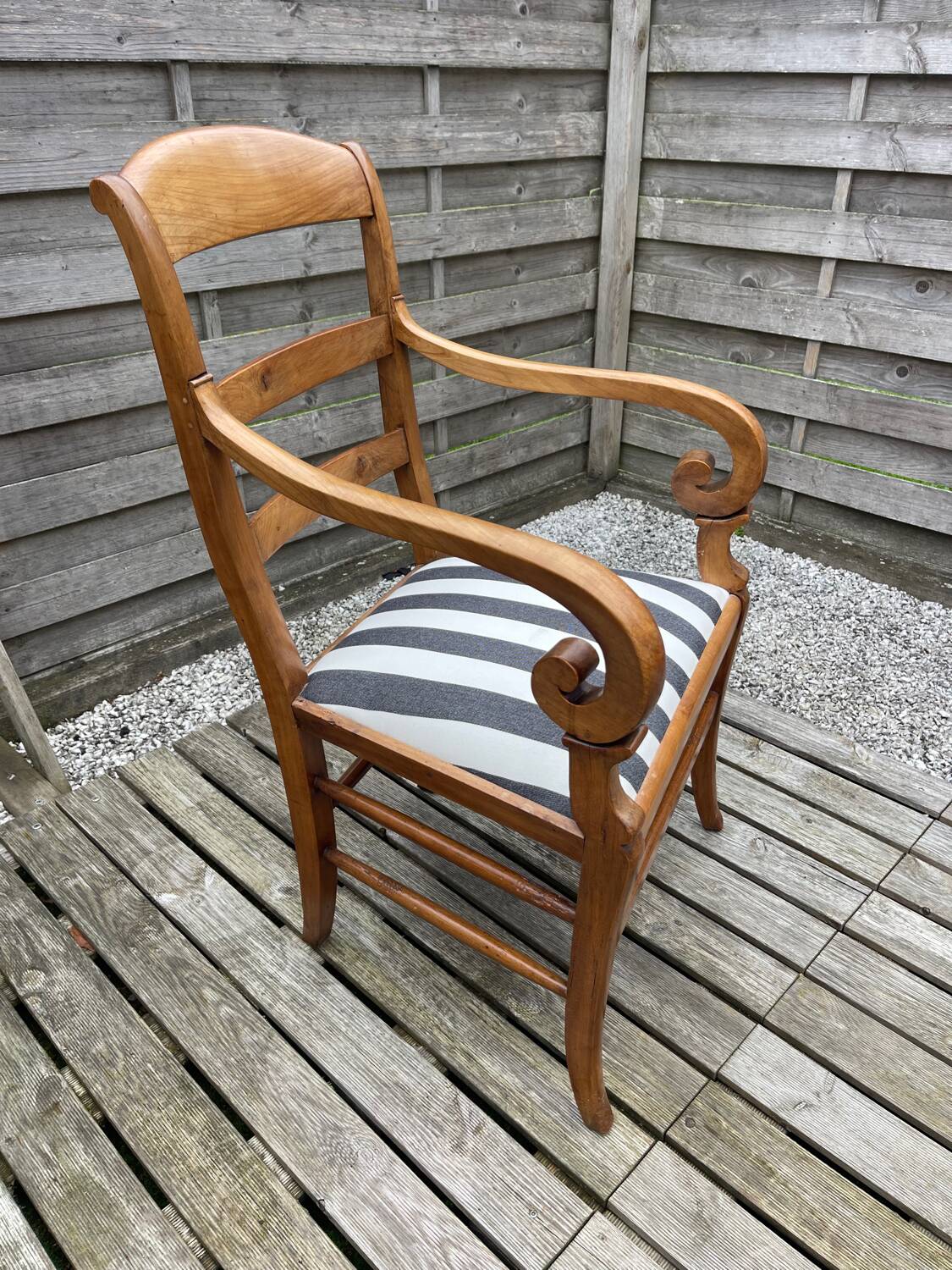 Antique wooden armchair
