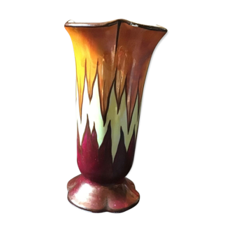 Vase porcelaine de Limoges France vernissé