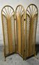 Vintage screen in rattan and bamboo 1950s/60s