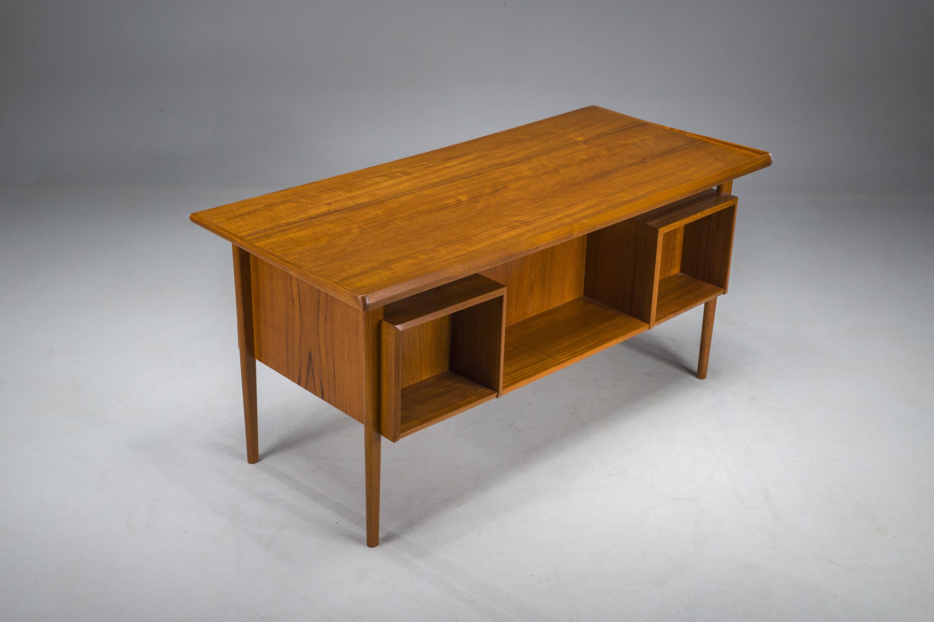 Danish Teak Desk by Peter Lovig Nielsen for Hedensted Mobelfabrik, 1972