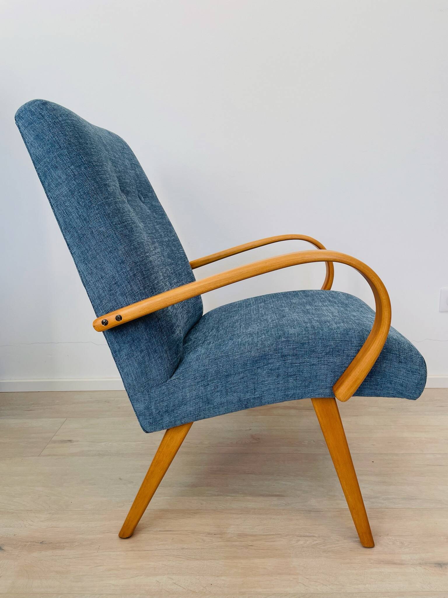 Lounge Mid Century Armchair by Jaroslav Smidek for Ton, Czechoslovakia 1970
