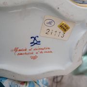 Sèvres porcelain lamp with Giulia Mangani signature