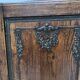 Double cupboard doors in carved oak, 20th century