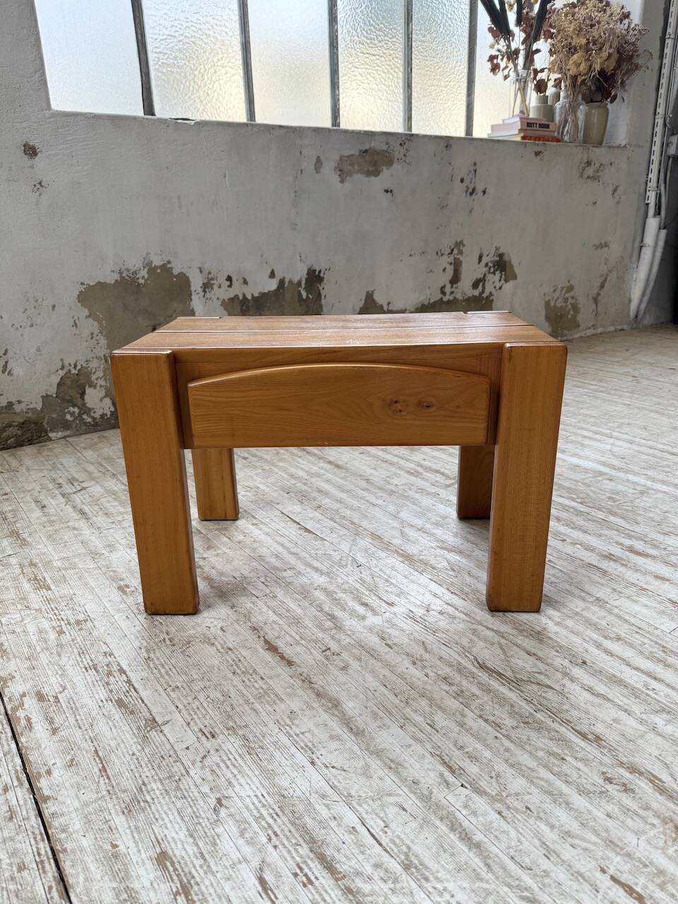 Solid elm bedside table Maison Regain