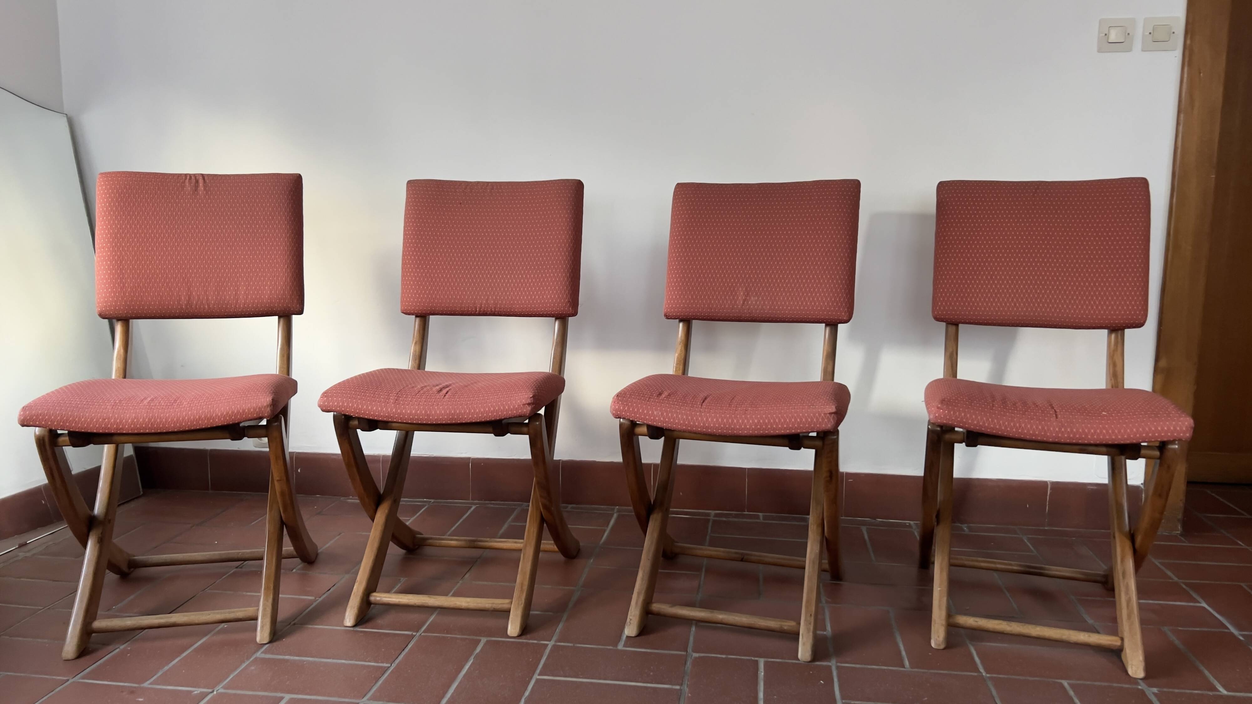 Padded folding chairs