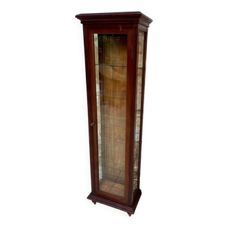 Small mahogany display case