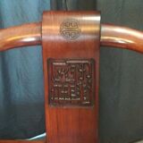 Pair of Chinese armchairs made of exotic wood