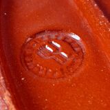 Glazed terracotta fish dish