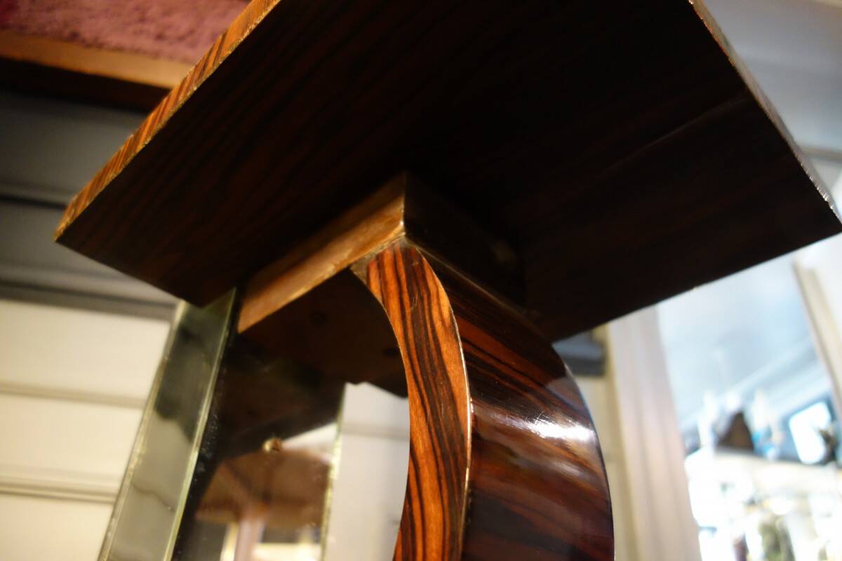 Large Art Deco Macassar Ebony Floor Lamp / Stand, circa 1930