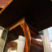 Large Art Deco Macassar Ebony Floor Lamp / Stand, circa 1930