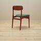 Set of six teak chairs, Danish design, 1960s, manufacture: N. & K. Bundgaar