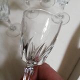 Set of five liqueur stemmed glasses