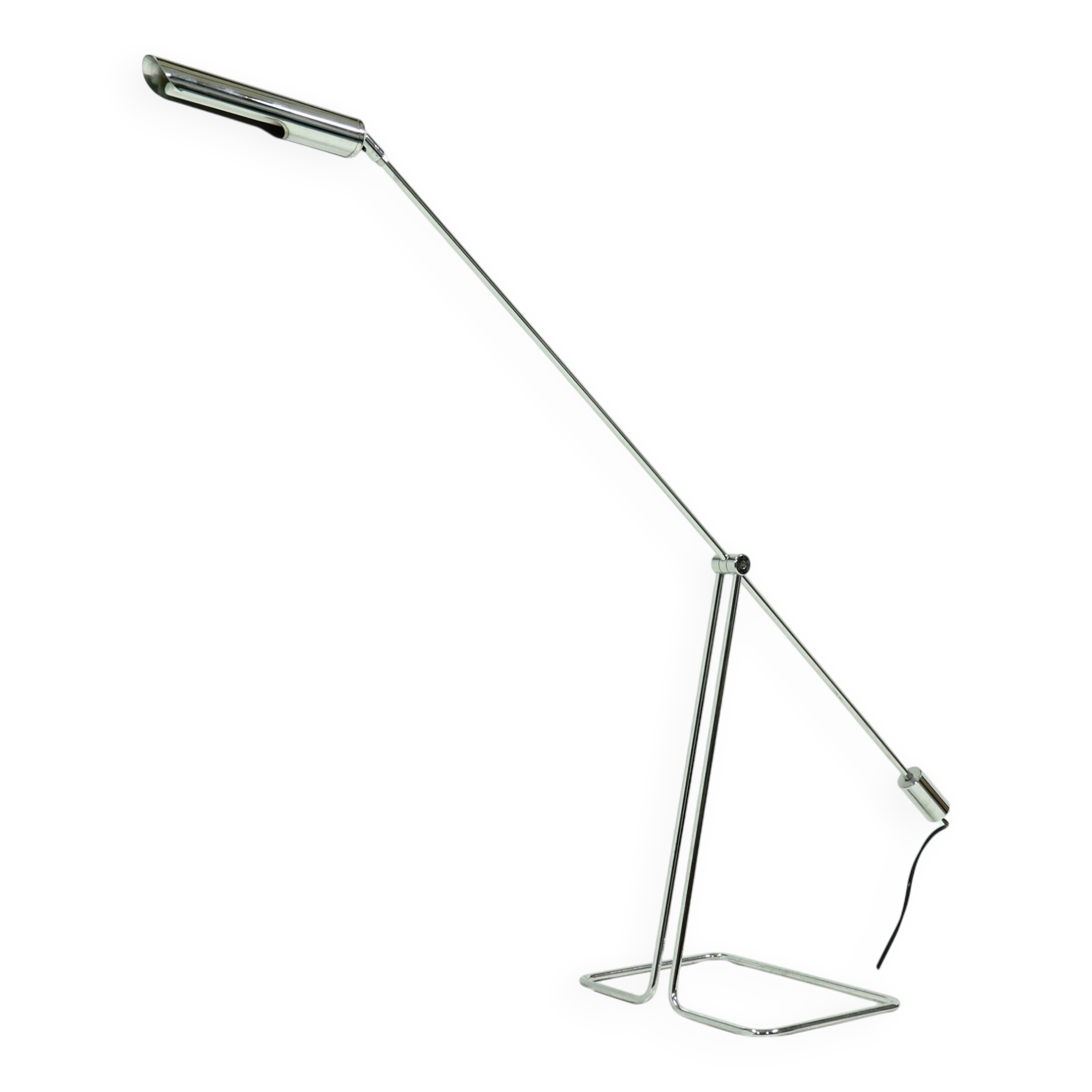 Lampe à contrepoids en acier chromé par Abo Randers Danemark 1970