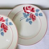 4 vintage dinner plates from the HBCM factory