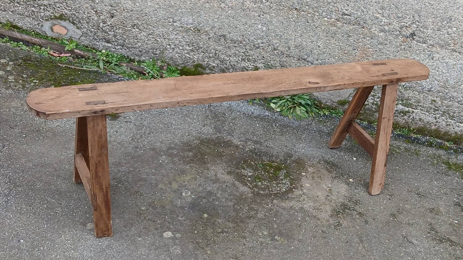 Oak farm bench, 158 cm