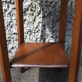 Saddle or wooden accent table Art Deco