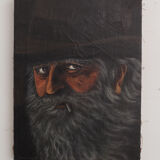 Old oil portrait - man