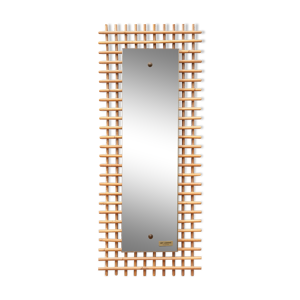 miroir rotin vintage