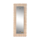 Vintage rattan mirror 33x80cm