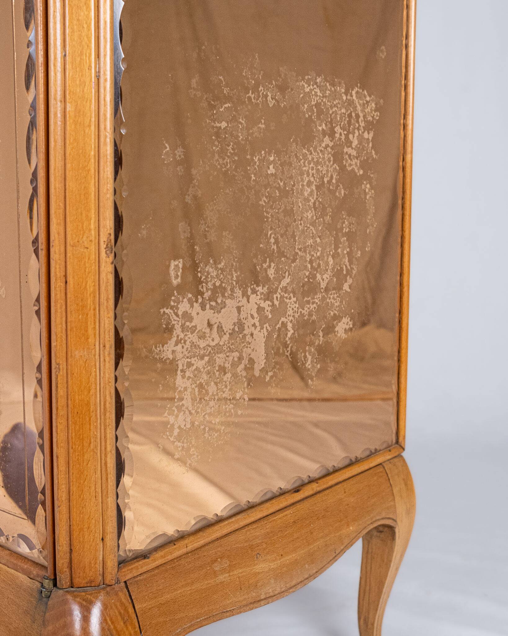 Art Deco wardrobe or cabinet with mirrors, France, 1920-1930s