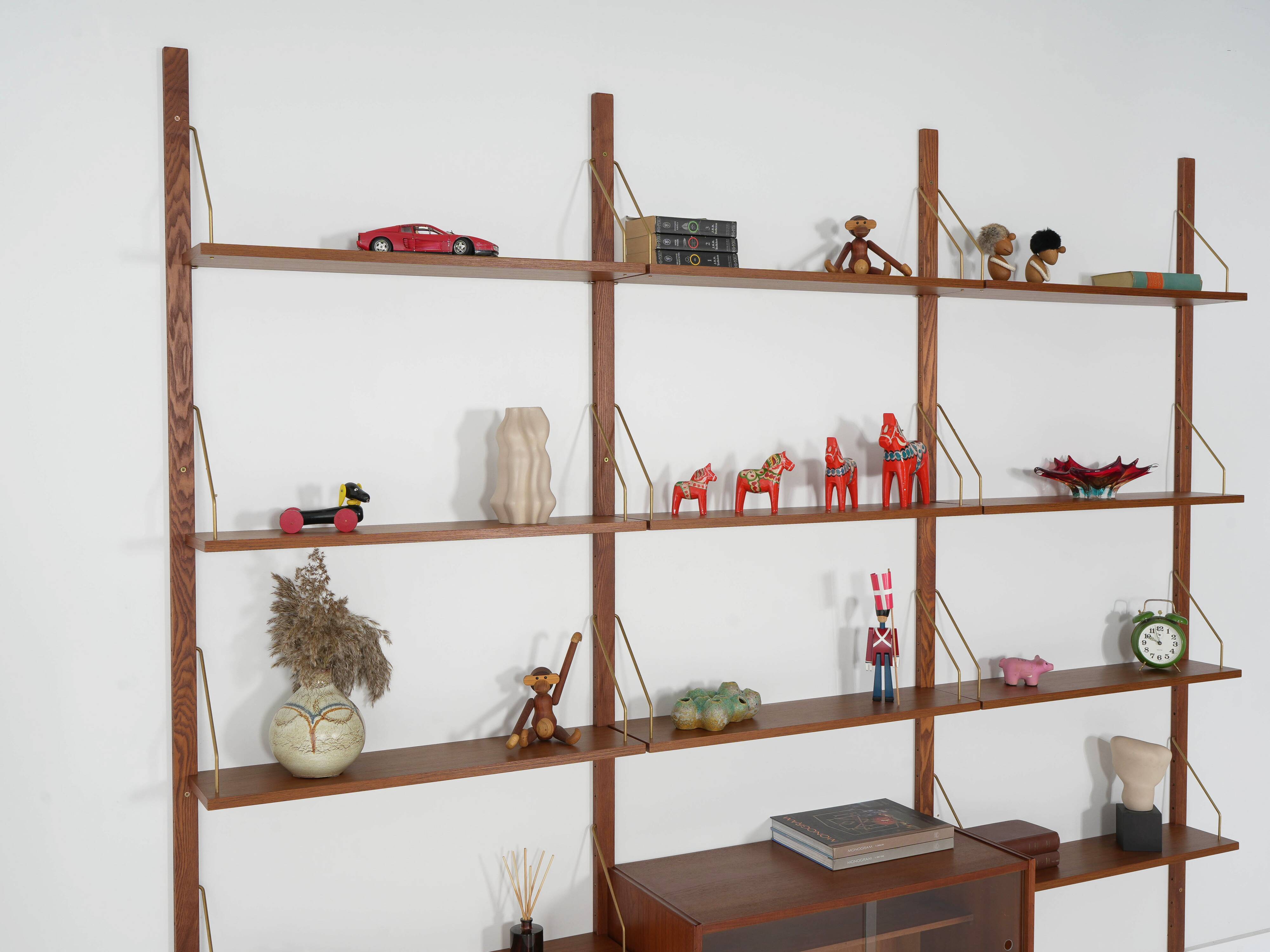 Teak modular shelving unit, Danish design, 1960s, made in Denmark