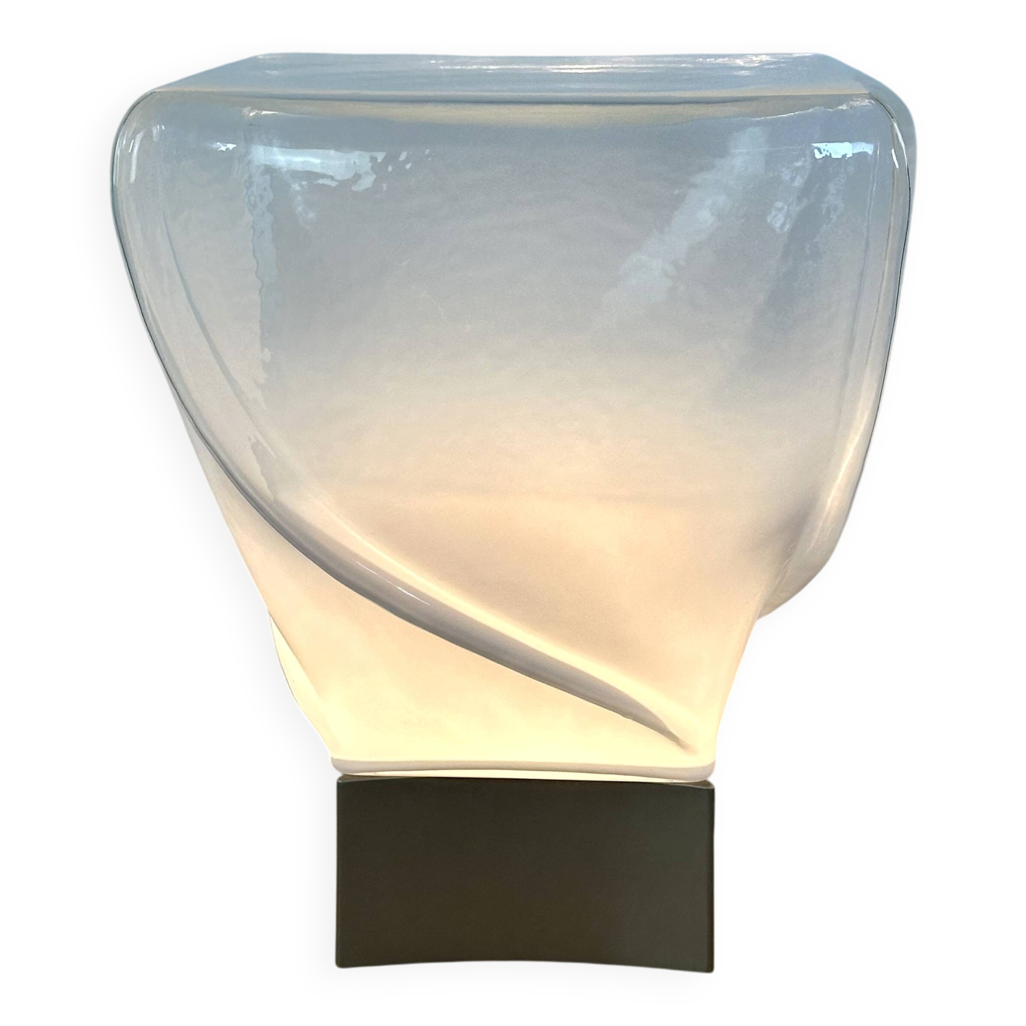 Murano blown glass lamp by Leucos 1970s
