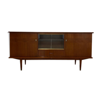 Solid varnished solid wood, design from the 50s and 60s. French manufacturing