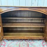 Hunting-style buffet in cherry wood