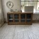 Oak sideboard with glass doors