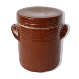 Pot avec couvercle en grès