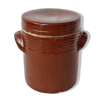 Pot avec couvercle en grès