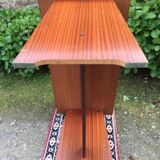 Vintage teak marine desk with 2 drawers.