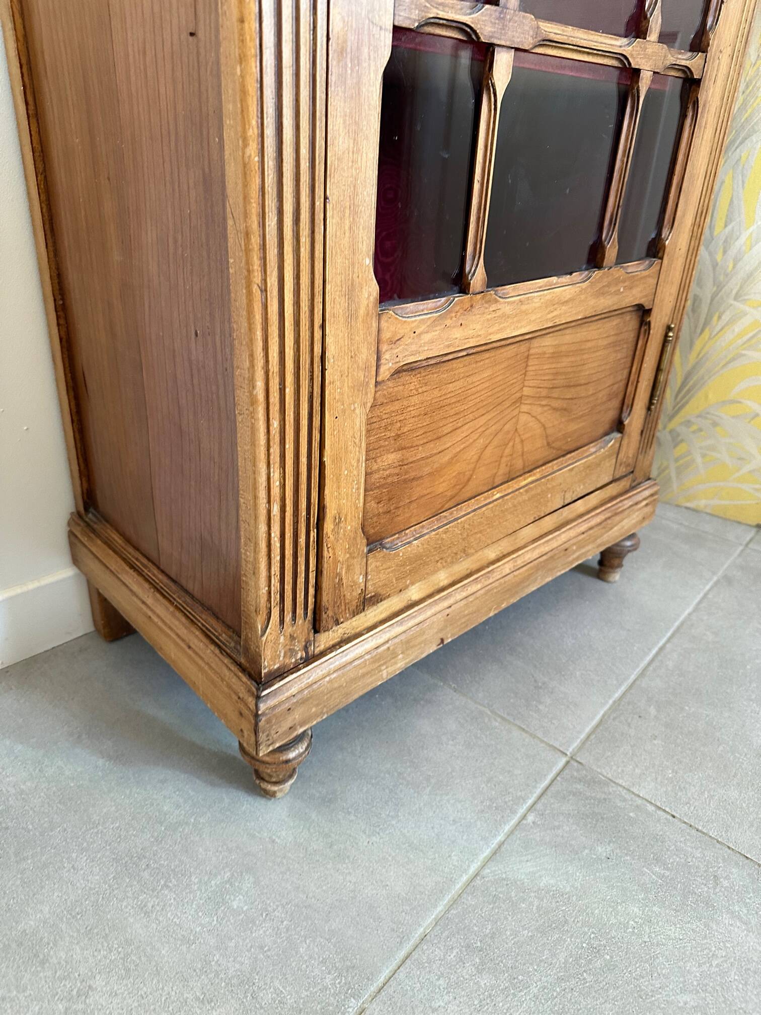 Small walnut display case