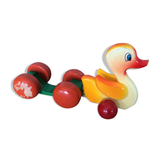 Toy wooden duck