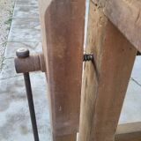Carpenter's workbench in old solid oak - 2m50