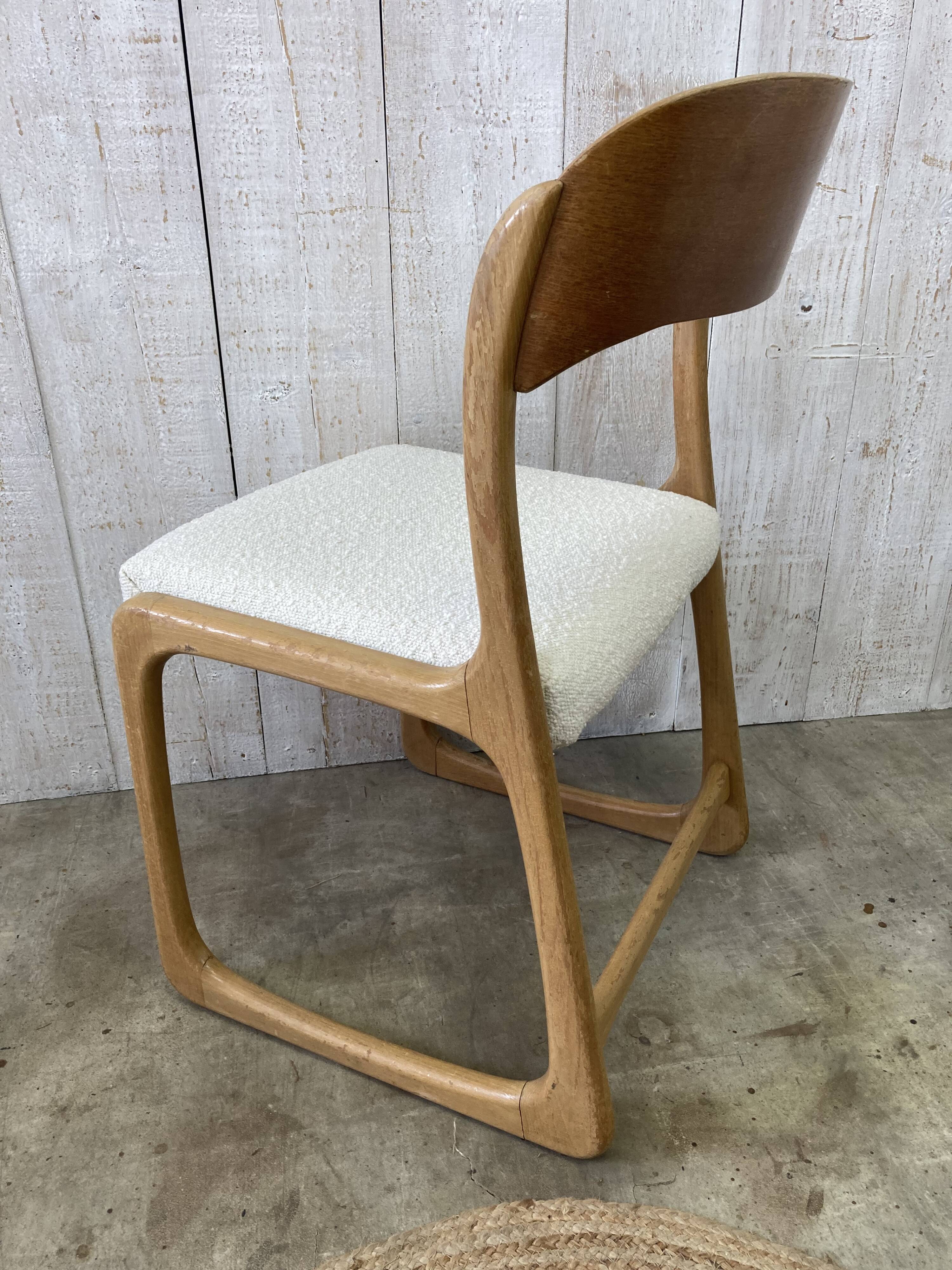 Set of 4 Baumann sled chairs